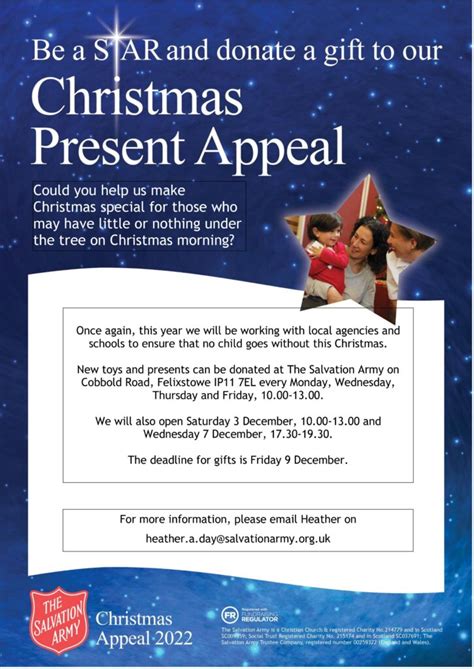 army charity known for its christmas presence